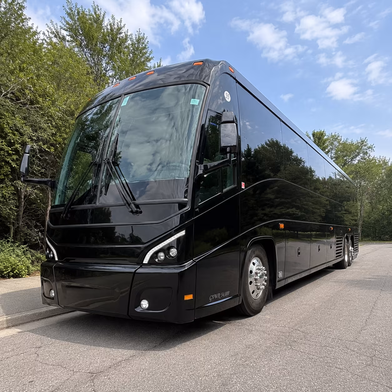 clovis charter bus rental exterior