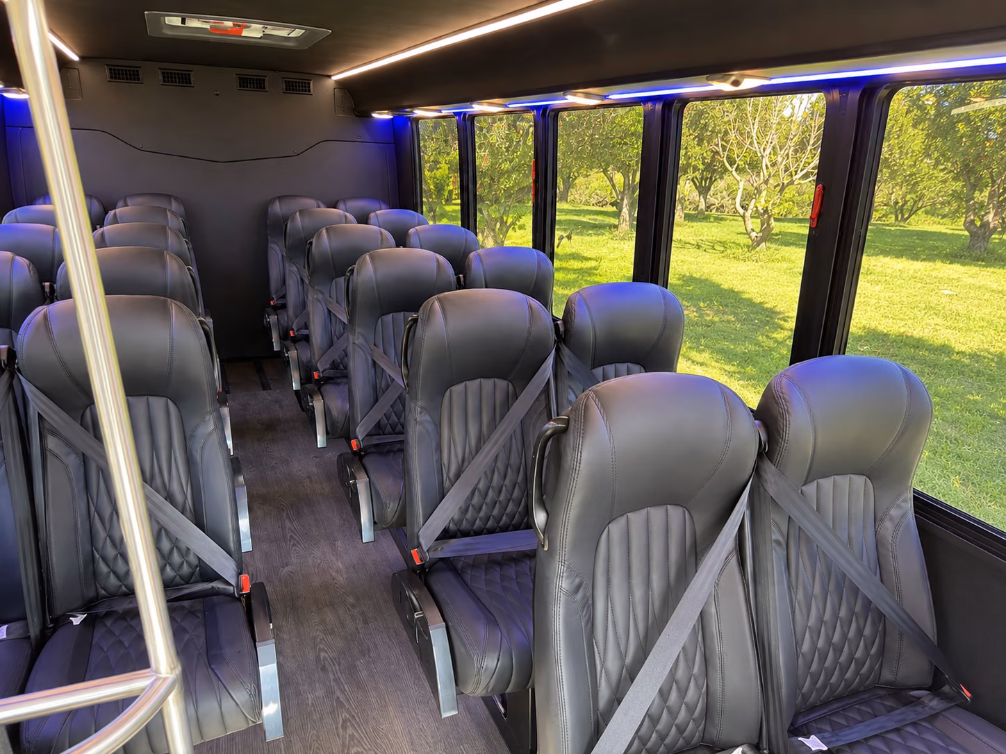 hanford book your hanford private event charter bus rental