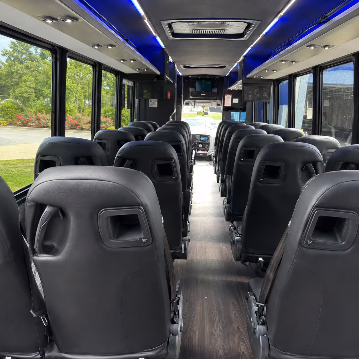 manteca sleek charter bus rentals for manteca corporate retreats
