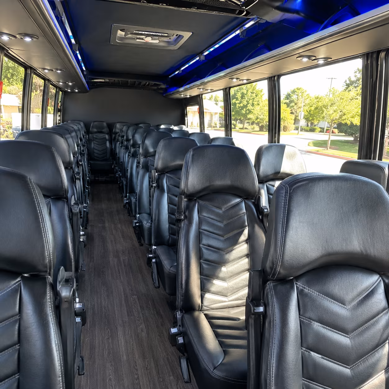 merced easy employee shuttles with a merced bus rental