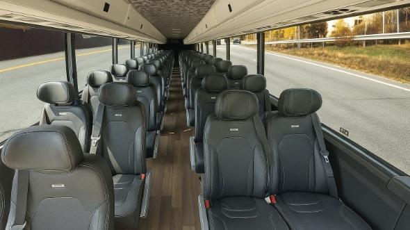 Interior of Charter Bus Company Madera's 15 Passenger Minibus in Madera
