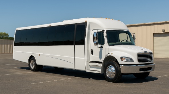 Exterior of Charter Bus Company Madera's 20 Passenger Mini bus in Madera