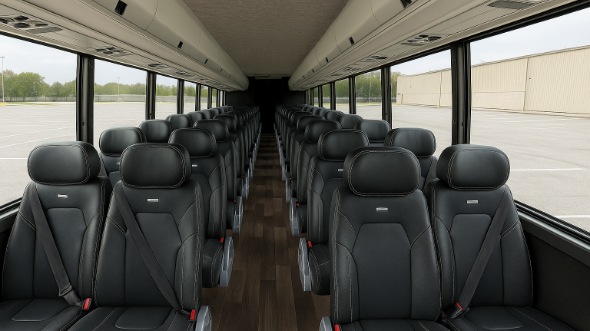 Interior of Charter Bus Company Madera's 25 Passenger Mini bus in Madera
