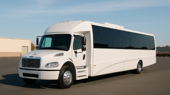 Exterior of Charter Bus Company Madera's 25 Passenger Mini bus in Madera