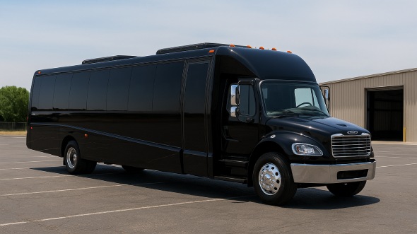 Exterior of Charter Bus Company Madera's 35 Passenger Minibus in Madera