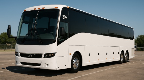 Exterior of Charter Bus Company Madera's 55 Passenger Charter Bus in Madera