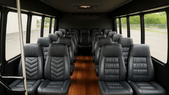 madera 28 passenger minibus inside