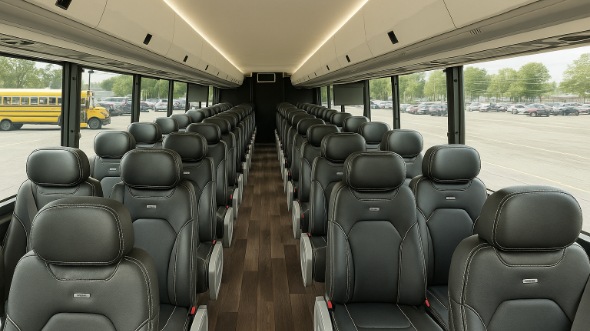 madera 35 passenger minibus inside