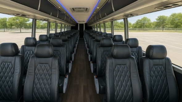 madera 56 passenger charter bus rental
