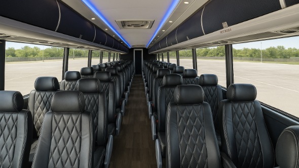madera 56 passenger charter bus
