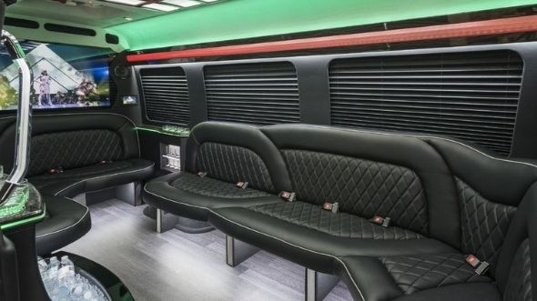 madera sprinter limo rental inside